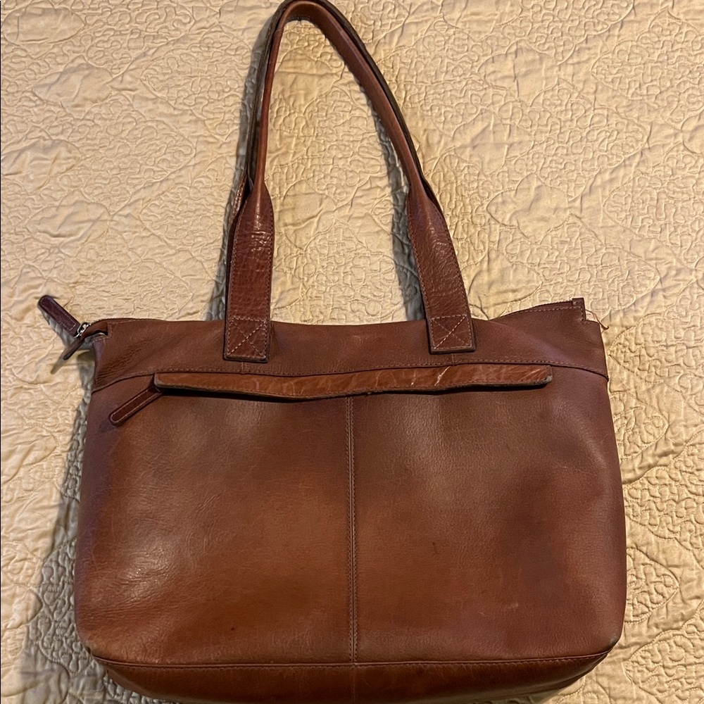 Brown Leather Tote Bag - Picture 3 of 5